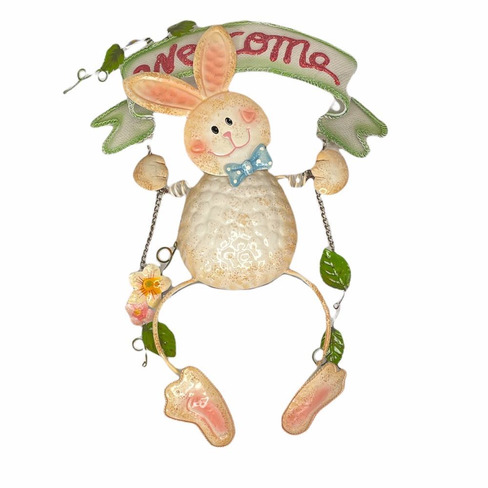 Easter Bunny Welcome Sign Cream